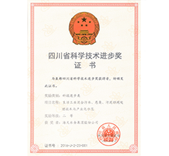 四川省科技进取奖二等奖